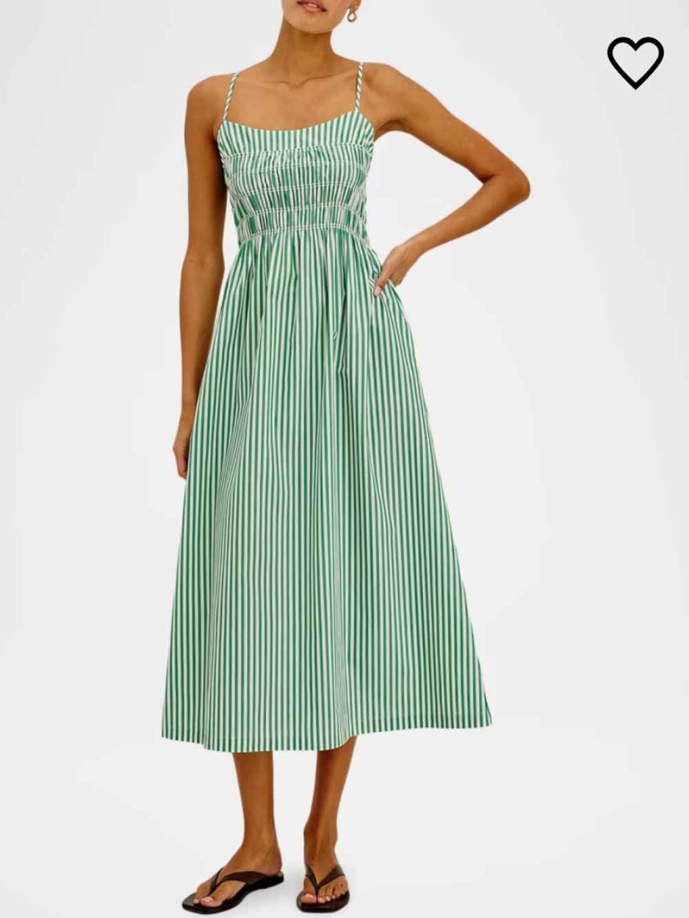 Rails Primrose Dress Emerald Stripe CA$435.89 worn only in photo (sold out)